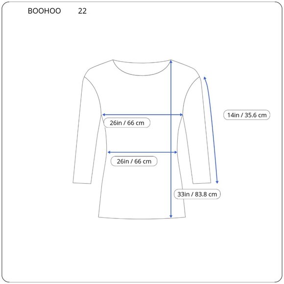 Boohoo Women Top 22 Plus 3/4 Sleeve White Eyelet Comfort Waist Poly Blend WHI15E - Picture 2 of 8